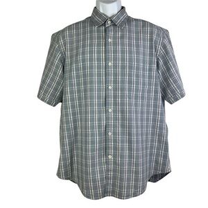 Vintage Johnston & Murphy Men Casual shirt Plaid Sz L